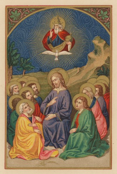 Kristus mezi učedníky (chromolit) od Austrian School