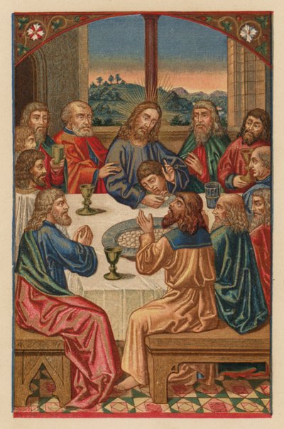 Večeře Páně (chromolit) od Austrian School