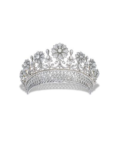 Kochert Antique Diamond Tiara (diamant, stříbro a zlato) od Austrian School