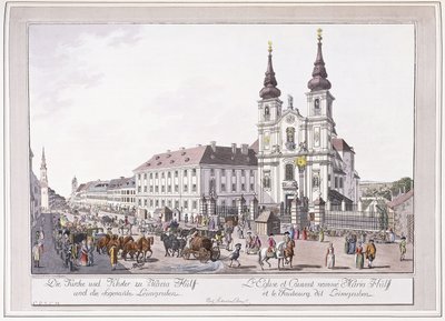 Farní kostel a klášter Mariahilf v Leimggruben od Austrian School