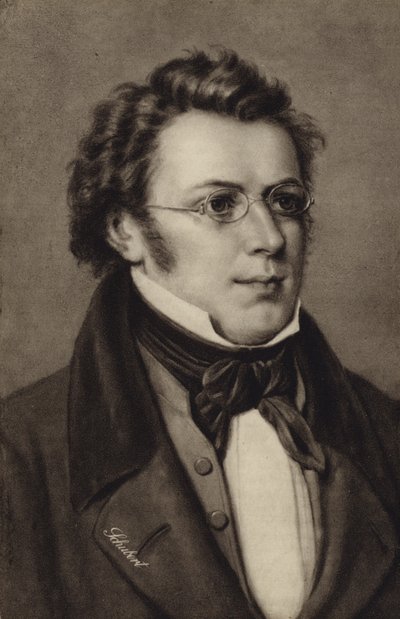 Portrét Franze Schuberta od Austrian School