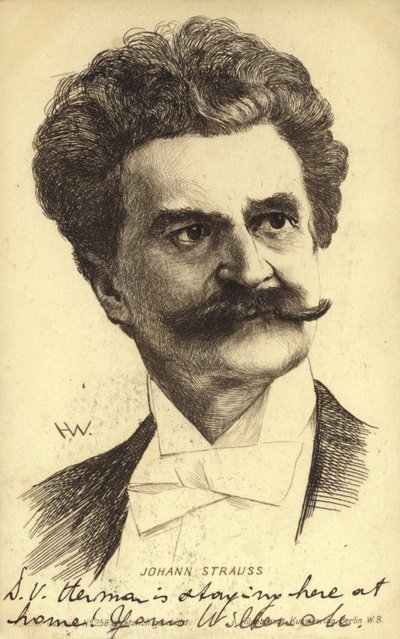 Portrét Johanna Strausse II od Austrian School
