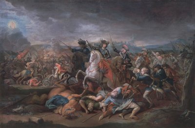 Princ Evžen Savojský (1663-1736) při obléhání Bělehradu, 16. srpna 1717 od Austrian School