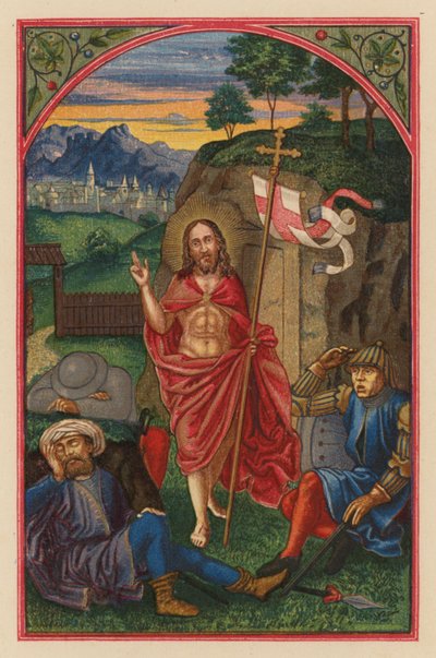 Vzkříšení D N J Chr (chromolit) od Austrian School