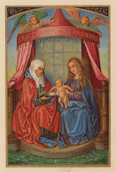 S Anna (chromolitho) od Austrian School