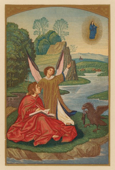 Saint John Ev (chromolit) od Austrian School