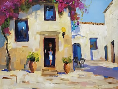 Vchod do vesnice Bougainvillea od Avanesova Elena