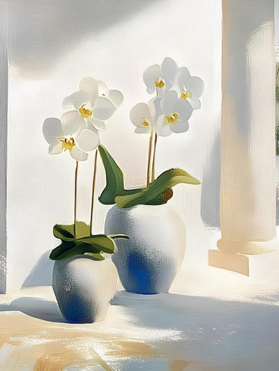 Elegantní bílé orchideje od Avanesova Elena