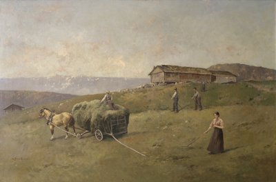 Drive Hay (olej na plátně) od Axel Hjalmar Ender