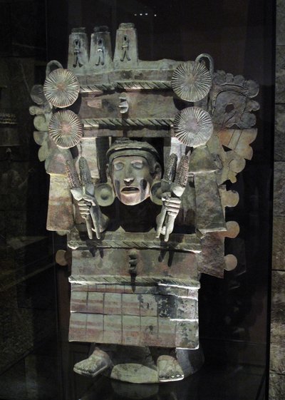 Kadidlo v podobě bohyně zemědělství Chicomecoatl, Tlahuac, pozdní postklasické období, cca 1500 od Aztec