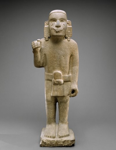 Standard-Bearer, Late Post Classic, 1200-1521 (vulkanický kámen) od Aztec