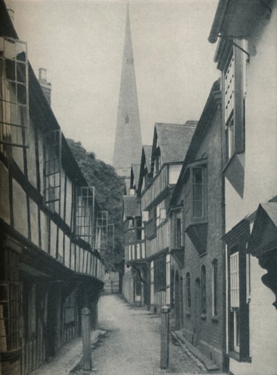 Fair Homes shromážděné kolem věže, která ukazuje do nebe, c1935 od BC Clayton