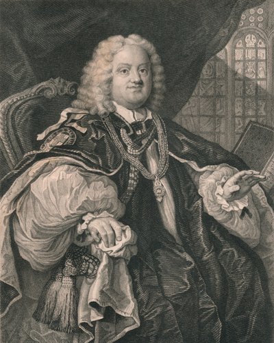 Benjamin Hoadly, 1676-1761, anglický duchovní, 19. století od B Holl
