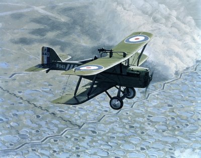 Royal Aircraft Factory SE5, jednomístný s dělem Vickers a Lewis, poháněný Hispano-Suiza od B. Withams