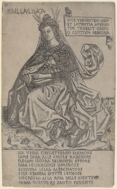 Libyjská Sibyla, c. 14701480. od Baccio Baldini