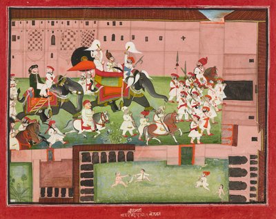 M. Balwant Singh s plukovníkem Borthwickem z roku 1825. od Baijnath