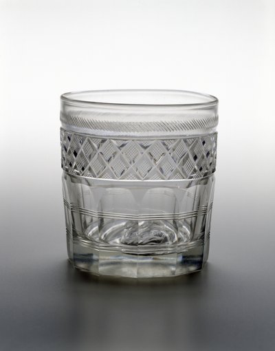 Tumbler, c. 1825 (olovnaté sklo se sulfidovým portrétem) od Bakewell and Page