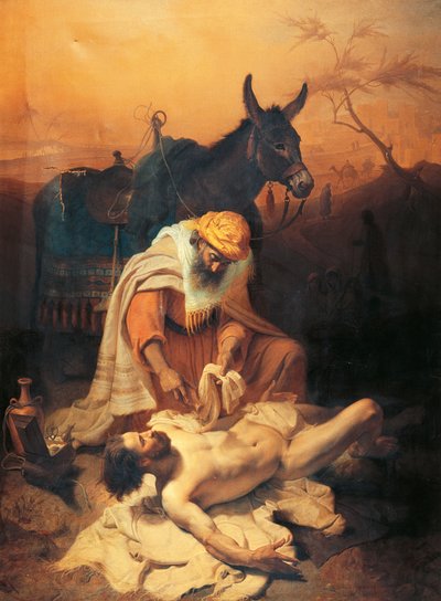 Podobenství o Samaritánovi od Baldassare Verazzi