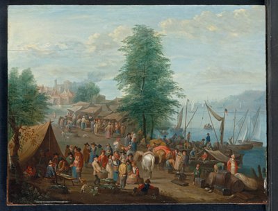 Rybí trh od Balthasar Beschey