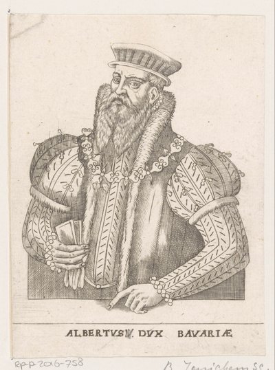 Portrét Albrechta V., vévody bavorského od Balthasar Jenichen