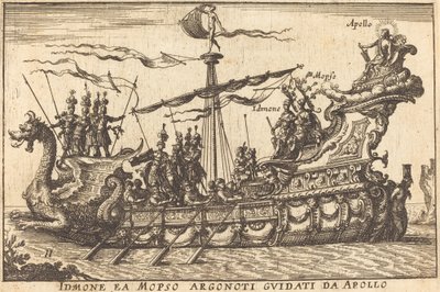 Identifikoval Mopso Argonoti s průvodci Apolla od Balthasar Moncornet after Remigio Cantagallina