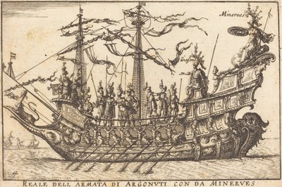 Královská armáda Argonuti z Minerves od Balthasar Moncornet after Remigio Cantagallina