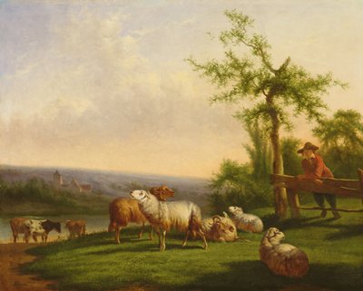 Pastorační krajina se stádem od Balthasar Paul Ommeganck