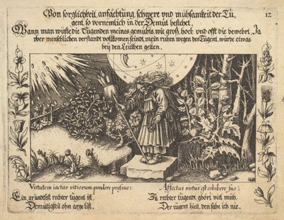 Z pečlivého ocenění, tíhy a dřiny ctnosti, zvláště v pokoře..., 1652. od Balthasar Schwan