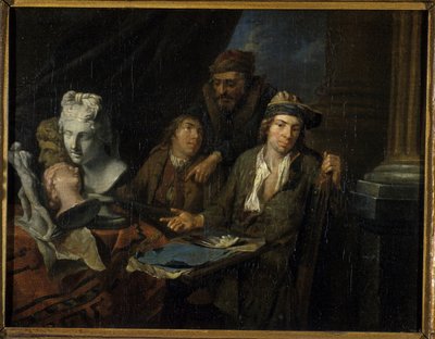 Artists Studio, 1703 od Balthasar van den Bossche