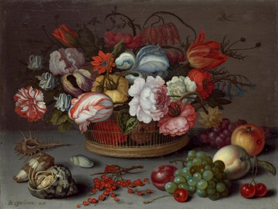 Košík květin, kolem roku 1622 od Balthasar van der Ast
