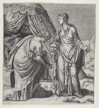Judith s hlavou Holoferna. od Balthazar van den Bos