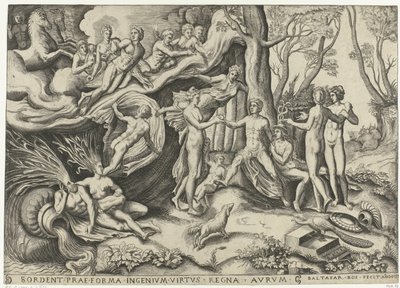 Soud z Paříže od Balthazar van den Bos