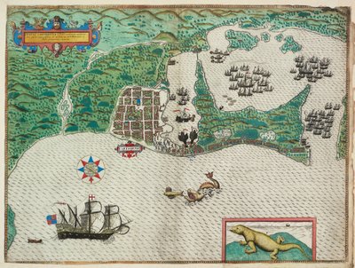 Mapa Cartageny od Baptista Boazio
