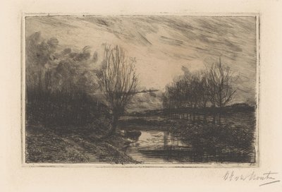 Příkop s pollard vrbami od Barbara Elisabeth van Houten (signed by artist)