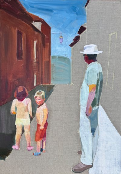 Bittersweet 3, 2025, olej na lněném plátně od Barbara Hoogeweegen