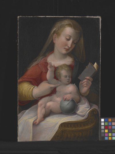 Madonna a dítě (olej na plátně) od Barbara Longhi