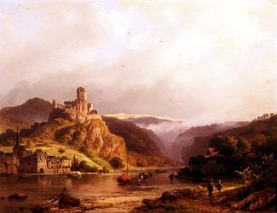 Beilstein na Mosele od Barend Cornelis Koekkoek
