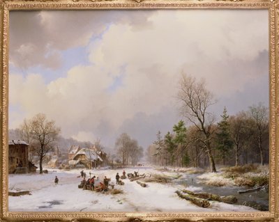 Zimní scéna od Barend Cornelis Koekkoek