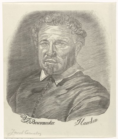 Portrét Jacoba Cornelisze. od Barend Johannes Bouwmeester