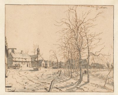 Pohled na Gemert, Severní Brabantsko od Barend Klotz (attributed to)