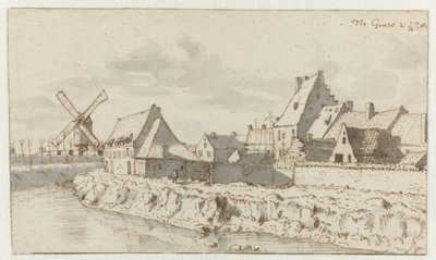 Pohled na Grave, Severní Brabantsko od Barend Klotz (attributed to)