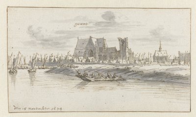 Pohled na Grave, Severní Brabantsko od Barend Klotz (attributed to)