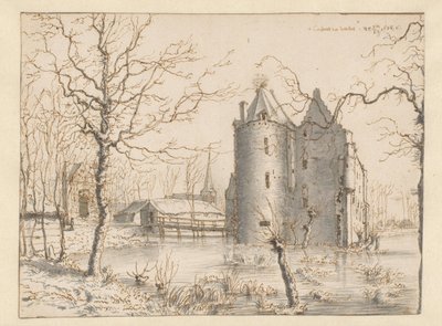 Pohled na hrad Frisselstein, Veghel od Barend Klotz (attributed to)