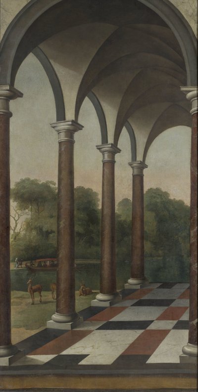 Kolonáda dává do parku od Barent Fabritius (attributed to)