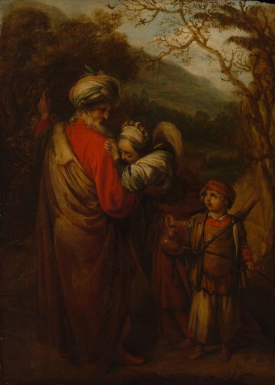 Abraham propouští Hagar a Izmaela, 1658. od Barent Fabritius