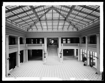 Illinois Theatre Building, Chicago, Illinois, USA, cca 1905 (černobílá fotografie) od Barnes and Crosby