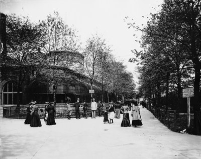 Lincoln Park Zoo., Chicago, Illinois, USA, cca 1900 (č/b foto) od Barnes and Crosby
