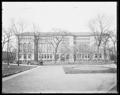 Newberry Library, Chicago, Illinois, USA, kolem roku 1905 (černobílá fotografie) od Barnes and Crosby