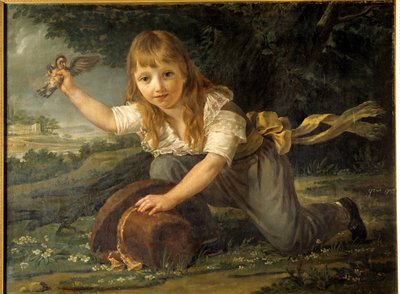 Portrét dítěte Paulina des Hours, dědice bohaté rodiny továrníků a budoucího starosty Montpellier Obraz Antoine Jean Gros (1771-1835) 1793 Sun. 0,98x0,74 m Rennes, Musee des Beaux Arts od Baron Antoine Jean Gros