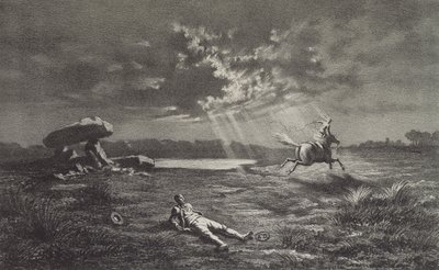 Follet dEpnell, ilustrace pro Legendes Rustiques od George Sand (1804-76) 1858 od Maurice Sand